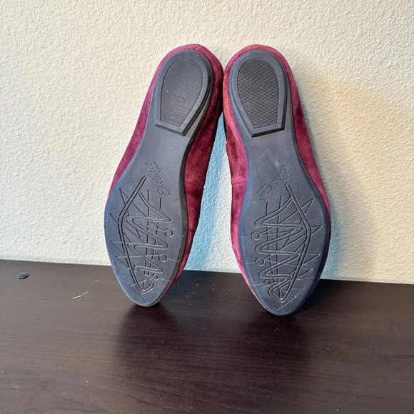 EARTHIES EARTH BRAND Purple Lace Up Suede Ballet Flats - 8 - Picture 10 of 12